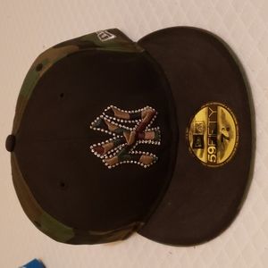 NYY camo fitted